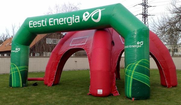 8x4m mainospainettu portti + teltta 8x4m mainospainettu portti + teltta