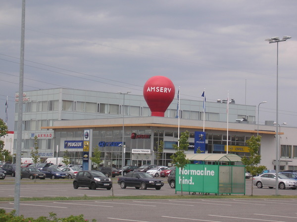 Amservi 8m kõrgune statsionaarne reklaampall