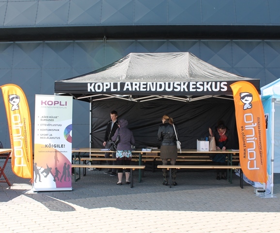 PopUp telk, lipud ja roll up PopUp telk, lipud ja roll up