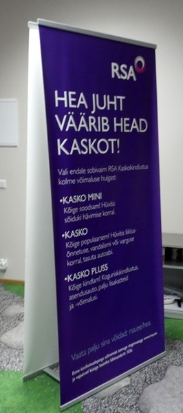 Kaksipuolinen roll up Kaksipuolinen roll up