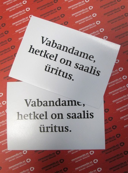 Infokleebised A5 Infokleebised A5