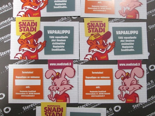 Lasten käyntikortit SnadiStadi