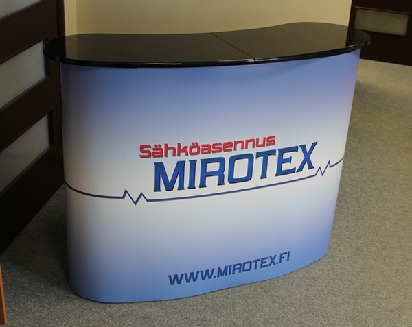 Mirotex esittelypöytä Mirotex esittelypöytä